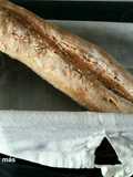 Barra de pan con prefermento de tipo poolish