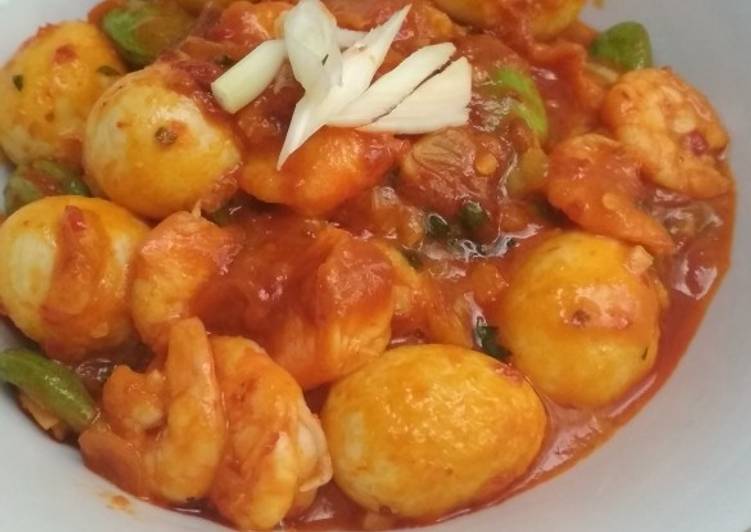 Cara Gampang Menyiapkan Udang puyuh pete saus sambel, Bisa Manjain Lidah