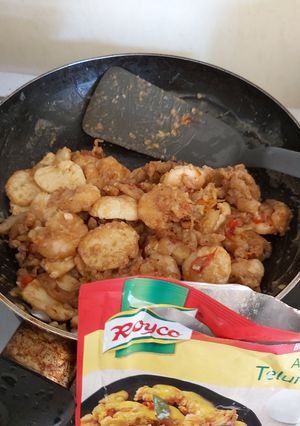 Foto resep Tofu udang jamur royco telur asin