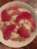 Spaghetti truite fumée pamplemousse