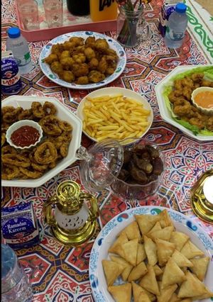 صورة لوصفة روبيان وحبار مقلي مقرمش 🌠