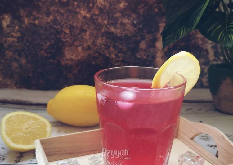 Sirap lemon penghilang dahaga #maratonraya #minuman #minggu2