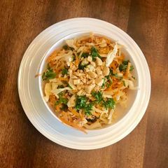 A picture of Cabbage and carrot salad.