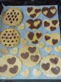 Biscotti e crostatine bicolori