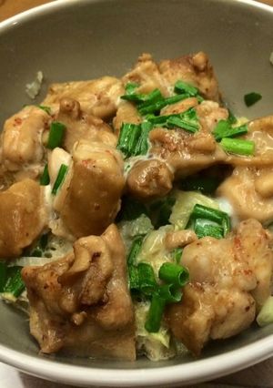 รูปของ โอยาโกะด้ง(ข้าวหน้าไก่กับไข่) ฉบับไมโครเวฟ
