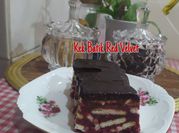 Gambar kek red velvet cheese