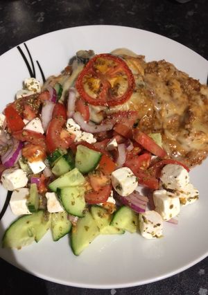 A picture of My luxury Moussaka.