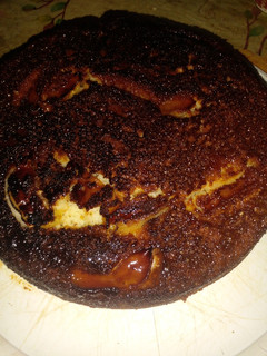 Una foto de Torta de manzana con caramelo