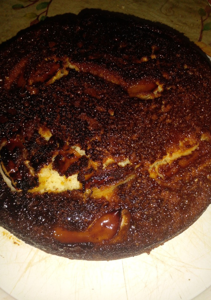 Una foto de Torta de manzana con caramelo