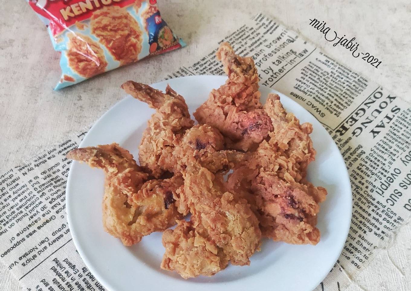 Sayap ayam krispi ala Kobe