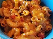 A picture of cheesy goulash