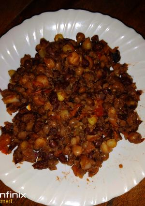 A picture of Shallow Fried Githeri.