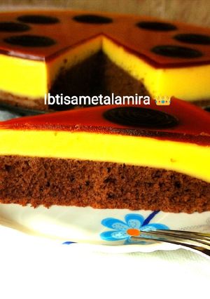 صورة لوصفة 🧡 كيك فلون كرامال 🧡
