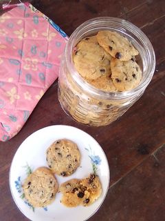 Foto resep Eggless Pudding Susu Chocochips Cookies n Mayones~NO PENGEMBANG