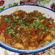 Fry potato capsicum vegetable