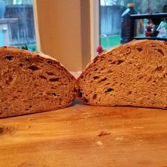 A picture of California 100% Whole Grain Sourdough Bread.