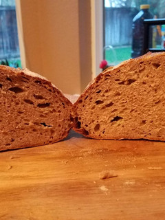 A picture of California 100% Whole Grain Sourdough Bread.