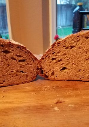 A picture of California 100% Whole Grain Sourdough Bread.