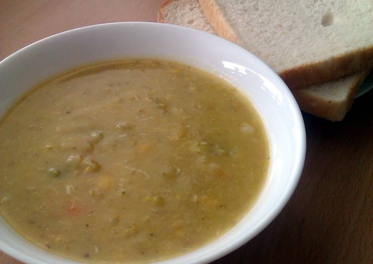 How to Prepare Recipe of Vickys Creamy Chicken &amp; Veg Soup + Vegan Option GF DF EF SF NF