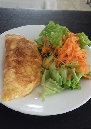 Una foto de Omelette de zanahoria