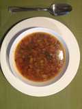 Sopa de puerro y calabaza