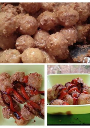 Foto resep Cilok Goreng Isi Bakso Bumbu Kacang (awet empuknya)