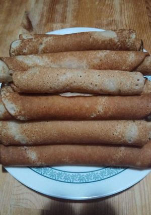 Una foto de Crepes de chocolate sin huevo