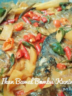 Foto resep Ikan Bawal Bumbu Kuning Pedas