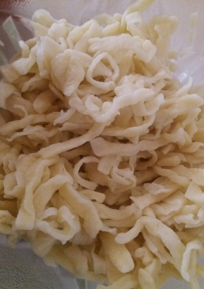 Una foto de Fideos caseros simples