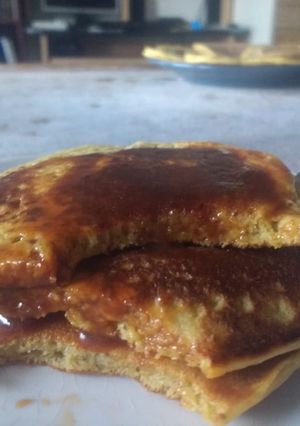 Una foto de Hotcakes de banana!
