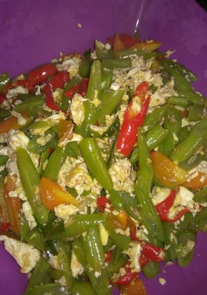 Foto resep Tumis buncis telur orak arik