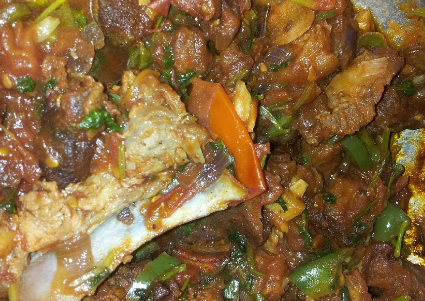 Dry fry pork#jikoni weekly challange