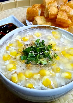 Hình của món Súp gà bắp mỹ.