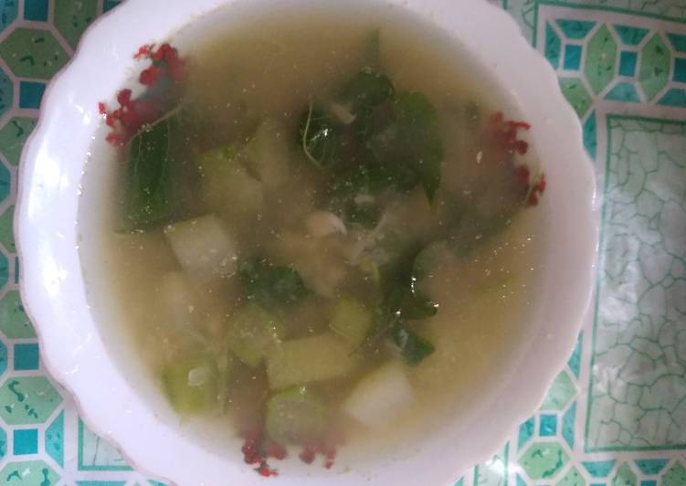 Sayur BOL kuah bening (bayam oyong labu) 😁😚