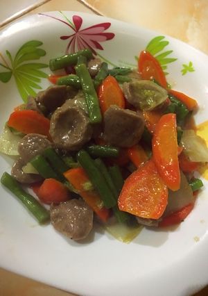 Foto resep Capcay goreng Bakso