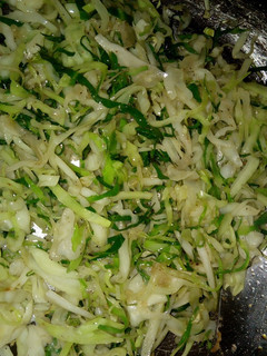 A picture of Fried cabbage.