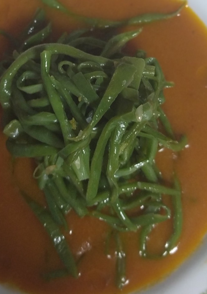 Una foto de Tallarines de judías con crema de verduras
