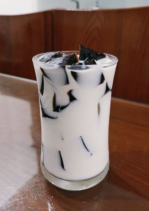 Hình của món Sữa tươi thạch đen.
