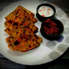 A picture of Methi thepla.