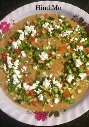 A picture of Egyptian Fava Beans (Foul Medames).