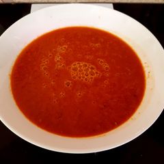 A picture of My Tomato & Chorizo Soup.