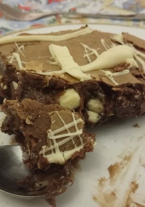 Φωτογραφία της συνταγής Brownies με τρία είδη σοκολάτας