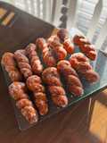 Korean sticky rice donuts (꽈배기)