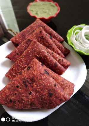 A picture of Whole Wheat Healthy, Delicious, and Nutritious Beetroot Paratha.