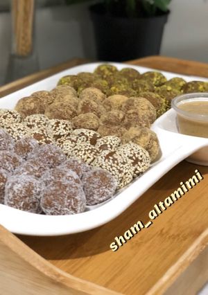 صورة لوصفة كرات التمر