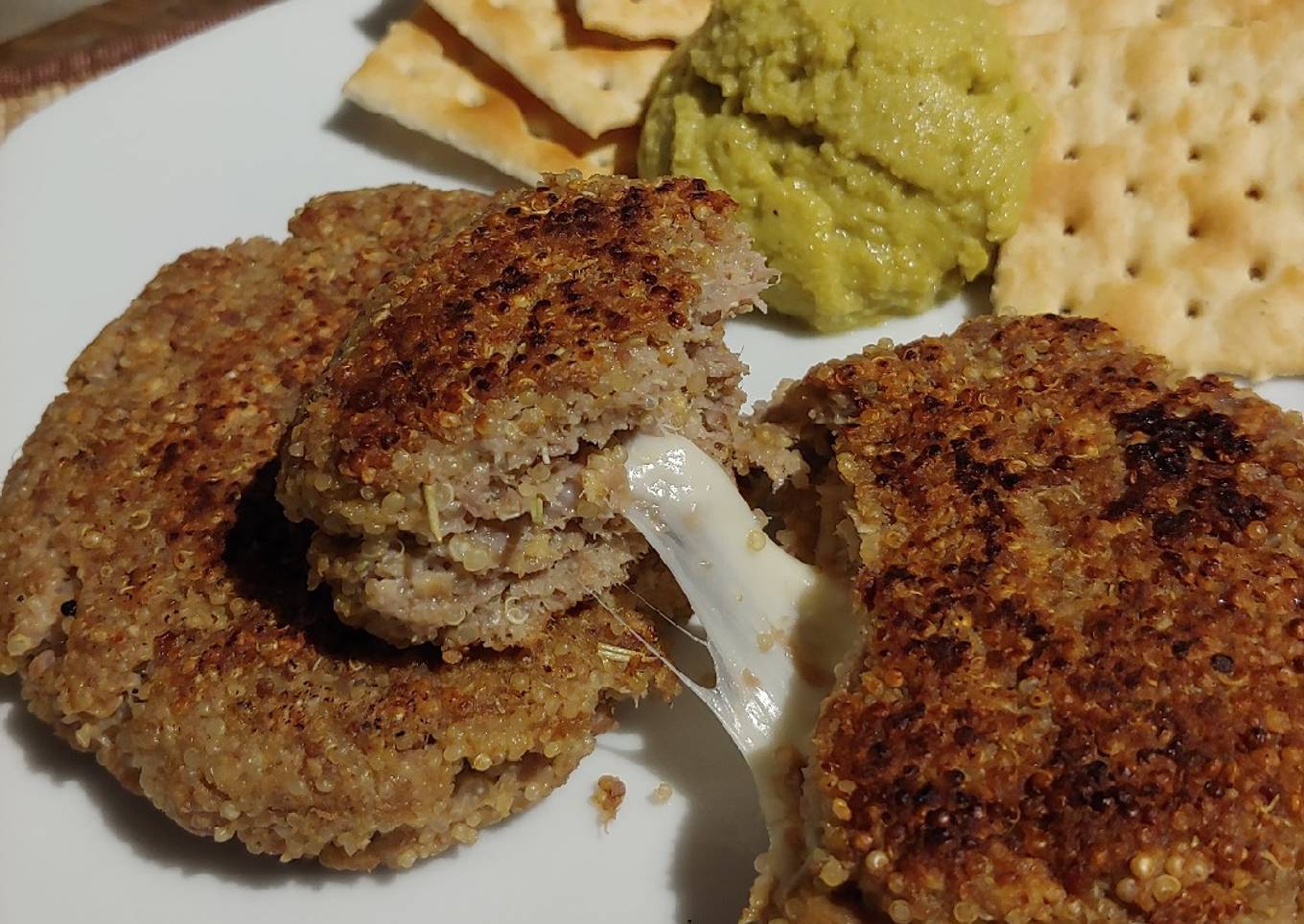 Hamburguesa de quinua carnívora