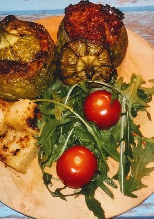 Foto di Zucchine tonde con ripieno di tonno