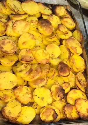 صورة لوصفة بطاطا مشوية بالفرن 😋😋👌