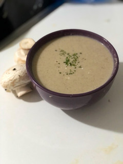 Una foto de Crema de champiñón