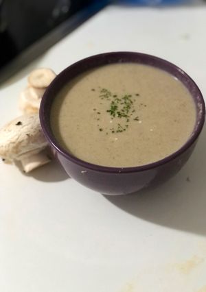 Una foto de Crema de champiñón